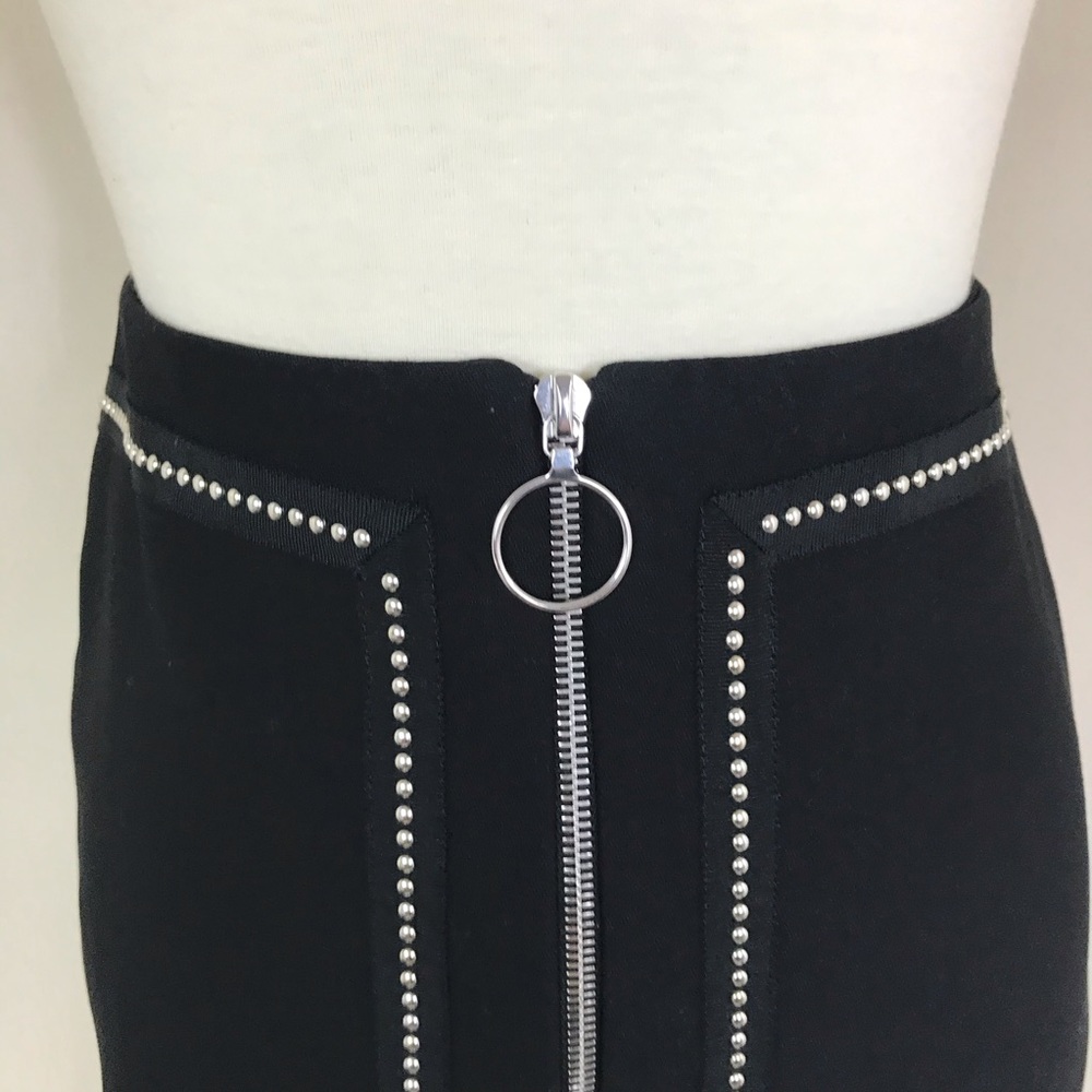 Maje front zip studded skirt - Picture 3 of 8